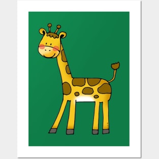 cute giraffe Posters and Art